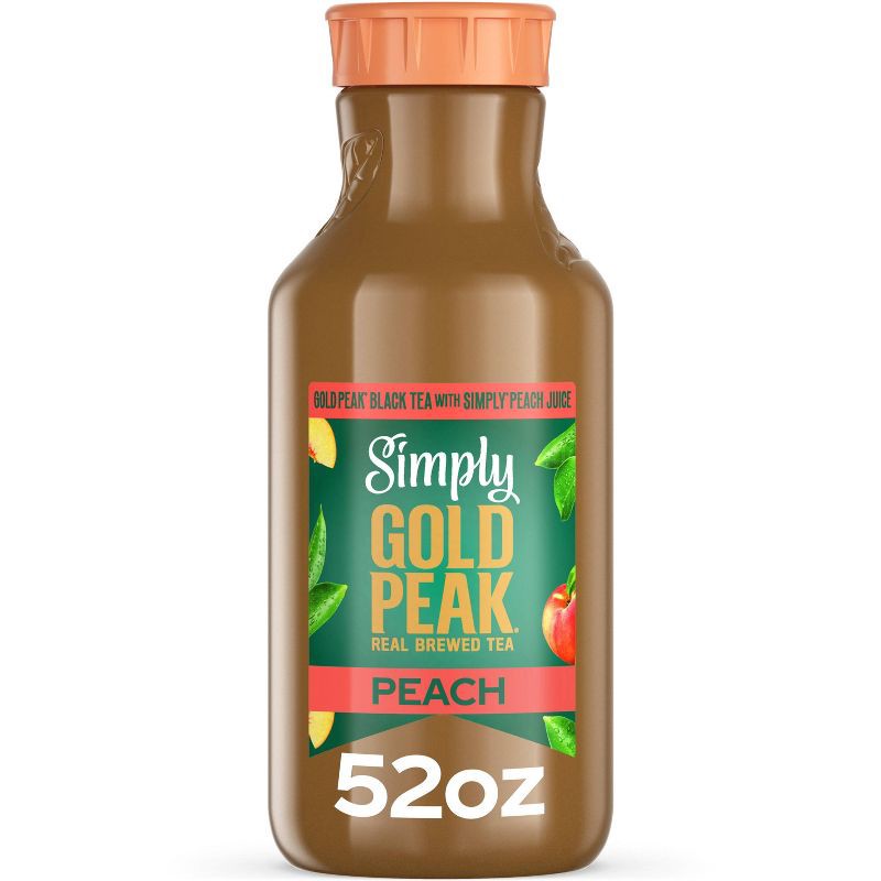 slide 1 of 8, Simply Beverages Tea and Peach Juice Blend - 52 fl oz, 52 fl oz