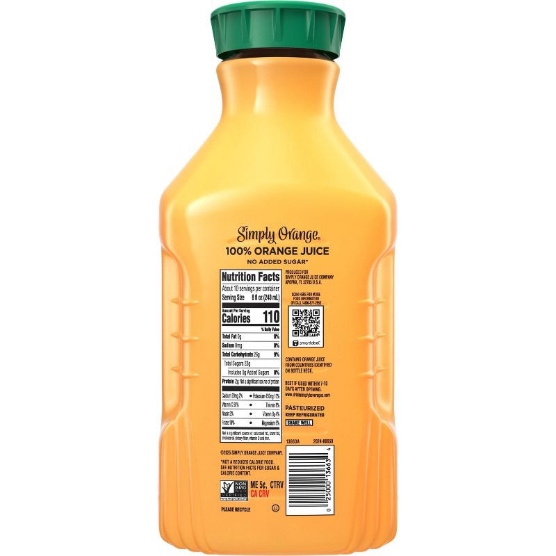 slide 2 of 6, Simply Beverages Orange Pulp Free Juice - 76 fl oz, 76 fl oz