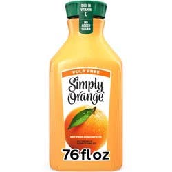 Simply Beverages Orange Pulp Free Juice - 76 fl oz