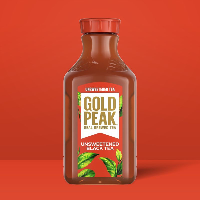 slide 2 of 9, GOLD PEAK Unsweetened Black Iced Tea Drink - 76 fl oz, 76 fl oz