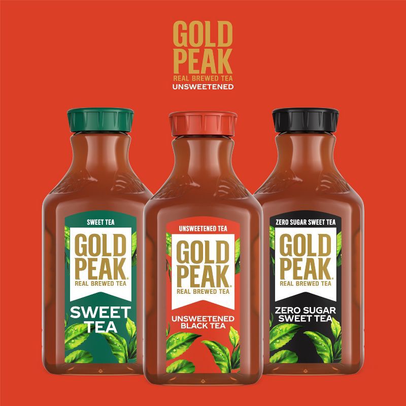 slide 7 of 9, GOLD PEAK Unsweetened Black Iced Tea Drink - 76 fl oz, 76 fl oz