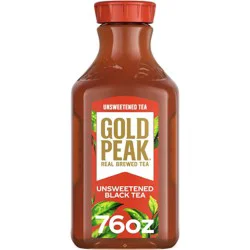 GOLD PEAK Unsweetened Black Iced Tea Drink - 76 fl oz