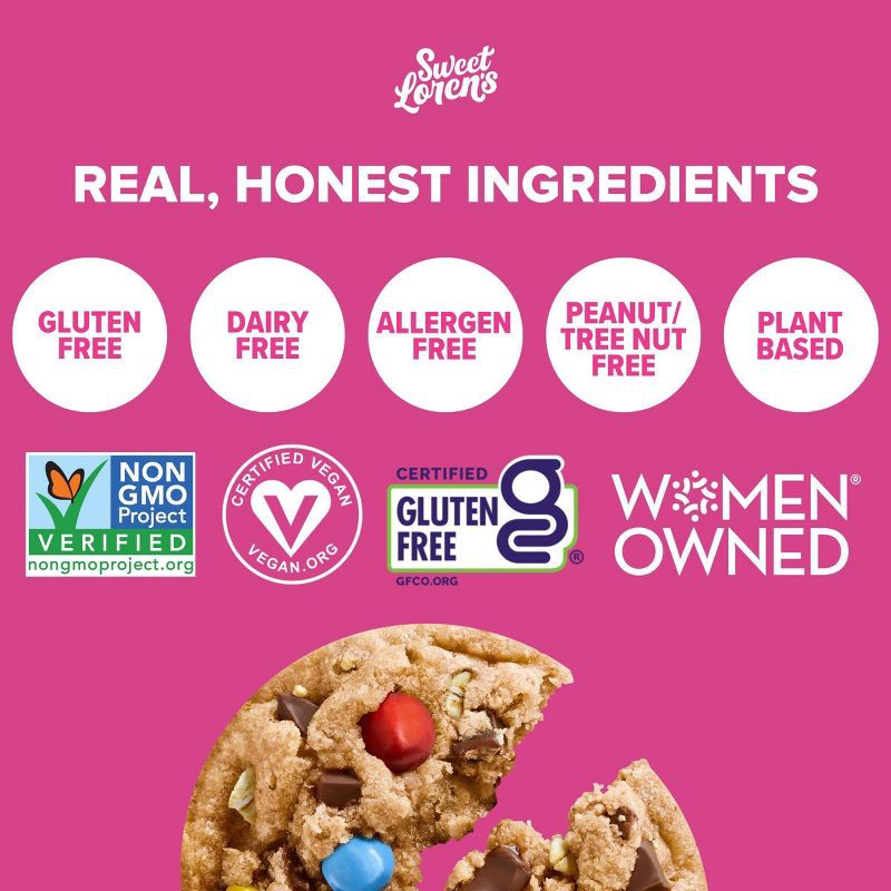 slide 3 of 8, Sweet Loren's Gluten Free Vegan Monster Cookie Dough - 9.6oz/12ct, 12 ct; 9.6 oz