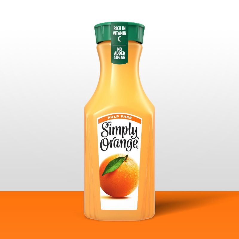 slide 2 of 8, Simply Beverages Orange Pulp Free Juice - 46 fl oz, 46 fl oz