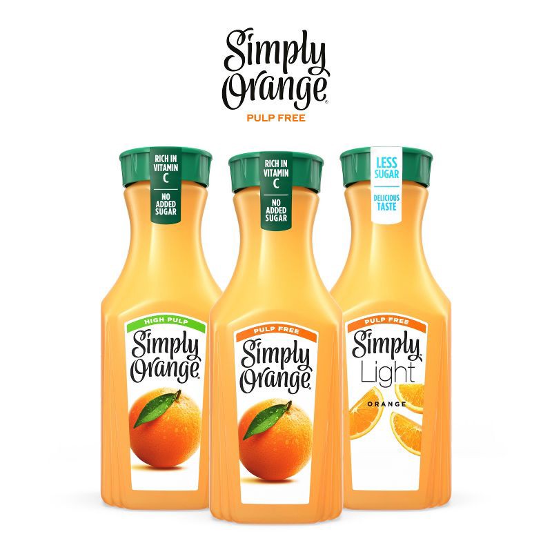 slide 6 of 8, Simply Beverages Orange Pulp Free Juice - 46 fl oz, 46 fl oz