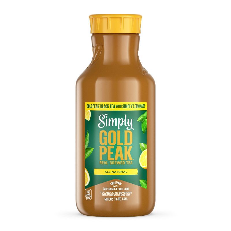 slide 2 of 7, Simply Beverages Gold Peak Tea and Lemonade - 52 fl oz, 52 fl oz