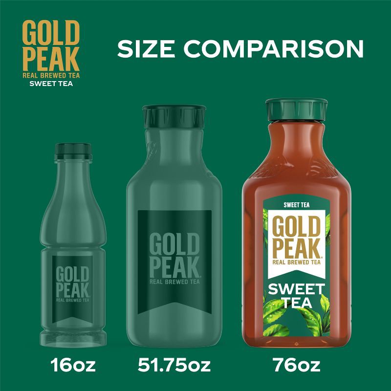 slide 4 of 8, GOLD PEAK Sweetened Black Iced Tea Drink - 76 fl oz, 76 fl oz