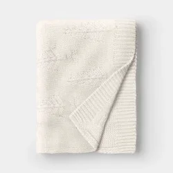 Tree Knit Throw Blanket Ivory - Threshold™