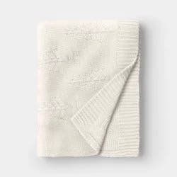 Tree Knit Throw Blanket Ivory - Threshold™