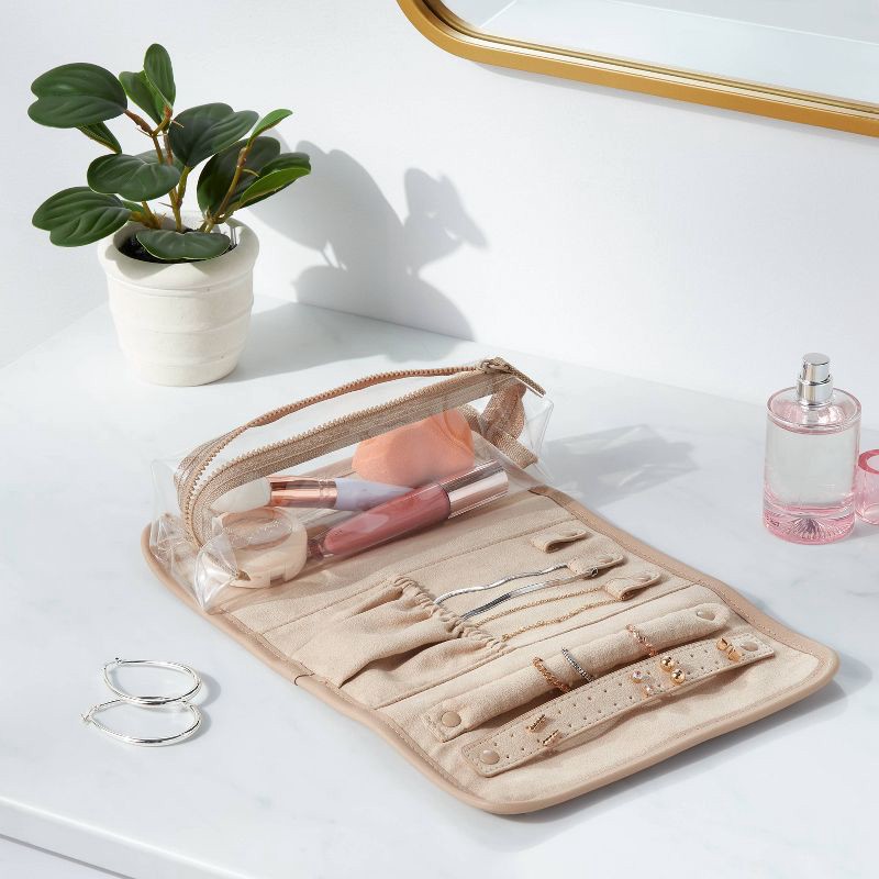 slide 2 of 3, Rolled Soft Side Organizer Tan - Brightroom™, 1 ct