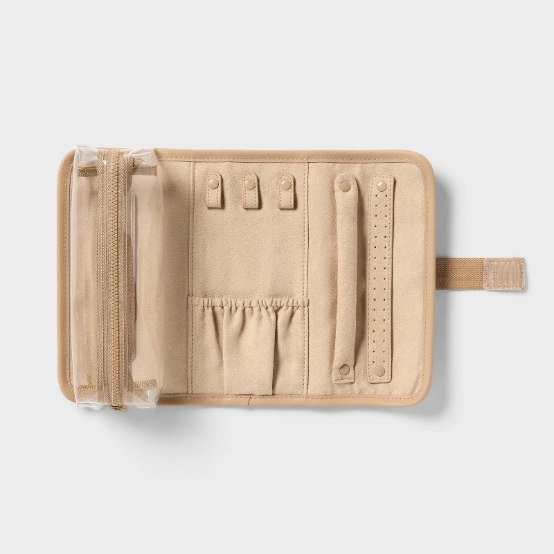 slide 3 of 3, Rolled Soft Side Organizer Tan - Brightroom™, 1 ct