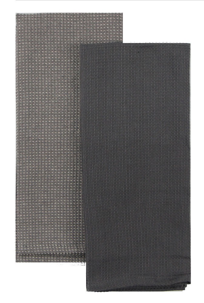 slide 1 of 1, Dash of That® Small Waffle Kitchen Towels - Grey, 2 ct