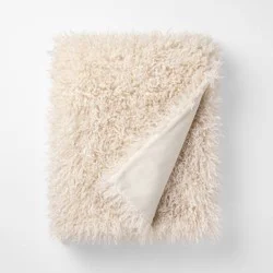Threshold designed w/Studio McGee Cream Extra Plush Throw - 50 x 50" - Threshold™ designed with Studio McGee