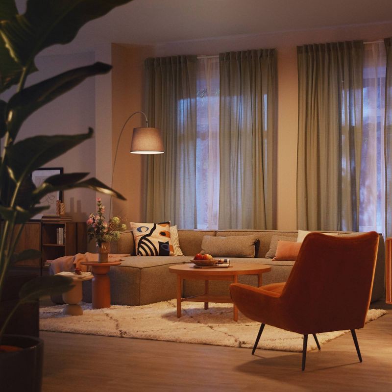 slide 4 of 7, Philips 4pk 60W A19 Ultra Efficient Soft White Frosted, 4 ct