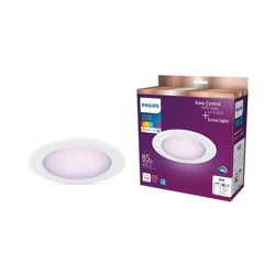 Philips Smart Wi-Fi 85W 6'' Recessed Downlight 1P: E26 Base, Smart Color and Tunable White, Voice Control, Dimmable