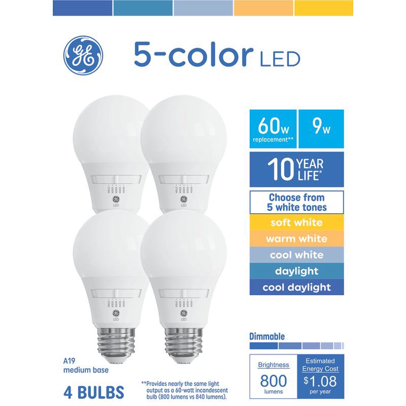 slide 1 of 3, GE Household Lighting GE 60W Aline Light Bulbs, 1 ct