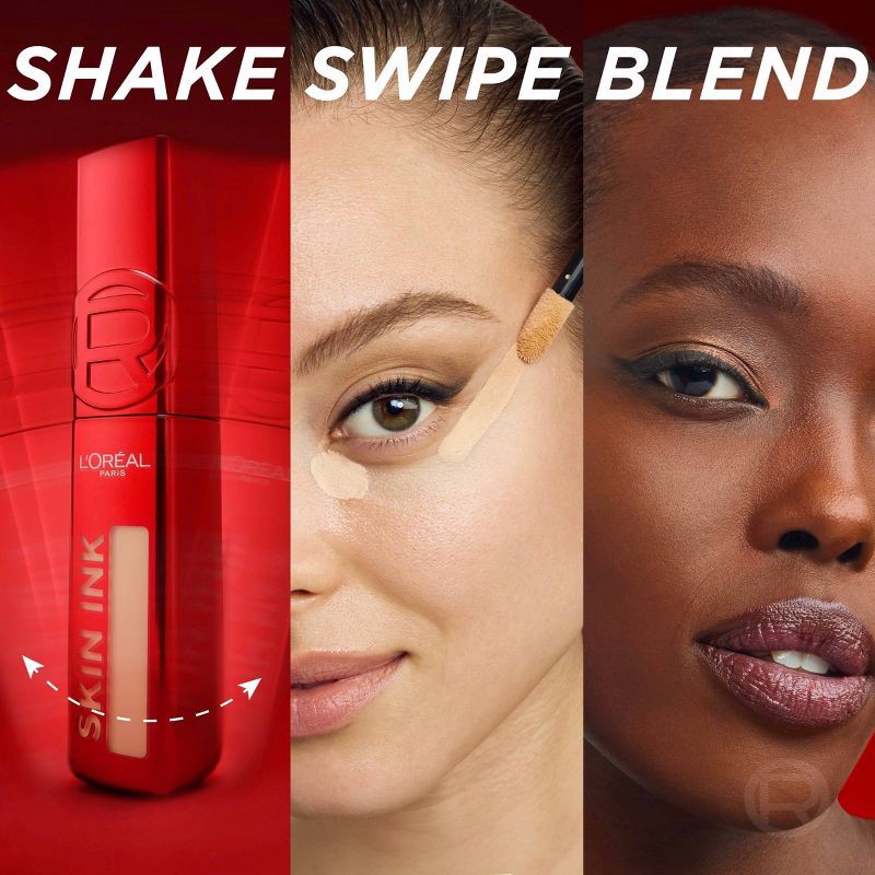 slide 5 of 10, L'Oreal Paris Infallible Skin Ink Matte 2-in-1 Foundation and Concealer - 325 Tan Warm - 0.5 fl oz, 0.5 fl oz