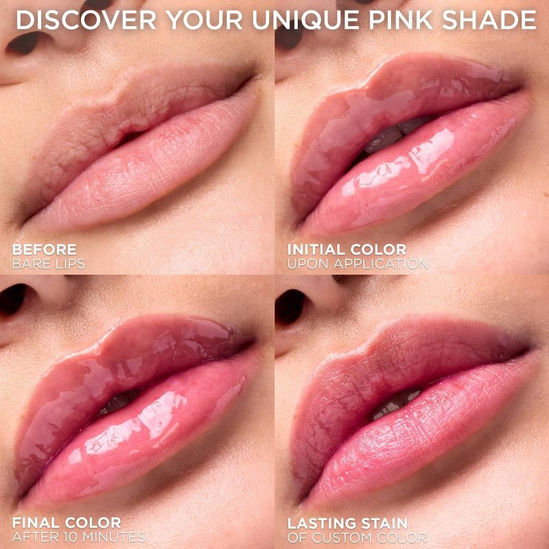 slide 10 of 13, L'Oreal Paris Plump Ambition Hyaluron pH Lip Oil Plumping Lip Gloss - pH Rose - 0.16 fl oz, 0.16 fl oz