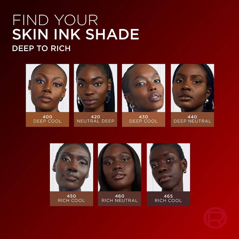 slide 9 of 10, L'Oreal Paris Infallible Skin Ink Matte 2-in-1 Foundation and Concealer - 440 Deep Neutral - 0.5 fl oz, 0.5 fl oz