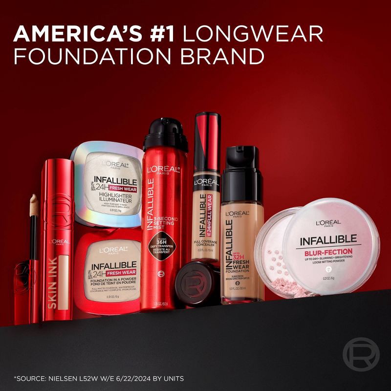 slide 10 of 10, L'Oreal Paris Infallible Skin Ink Matte 2-in-1 Foundation and Concealer - 440 Deep Neutral - 0.5 fl oz, 0.5 fl oz