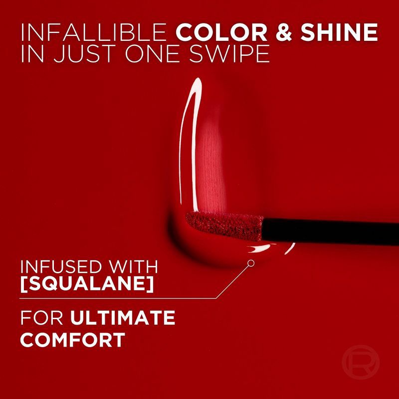 slide 8 of 13, L'Oreal Paris Infallible Lacque Resistance Liquid Lipstick - Le Rouge Paris - 0.13 fl oz, 0.13 fl oz