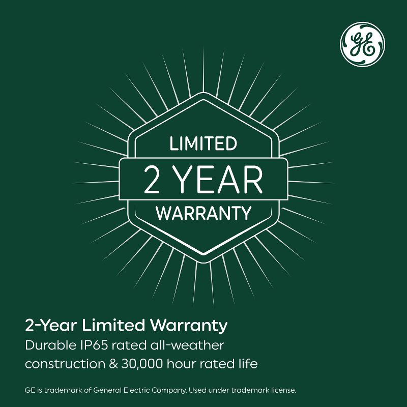 slide 8 of 9, GE Household Lighting GE Outdoor 5CCT Security 2 Head Solar Motion Sensing Light Fixture, 1 ct