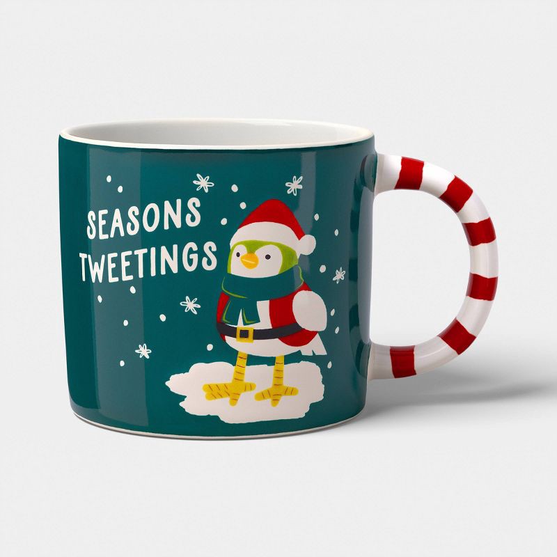 slide 1 of 3, 16oz Christmas Stoneware SEASONS TWEETINGS Mug - Wondershop™, 16 oz