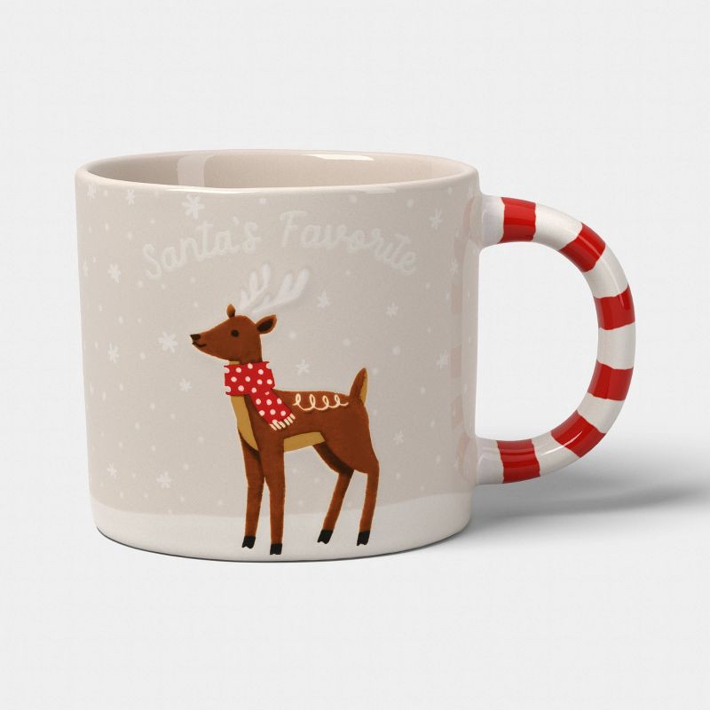 slide 1 of 3, 16oz Christmas Stoneware Santa's Favorite Mug - Wondershop™, 16 oz