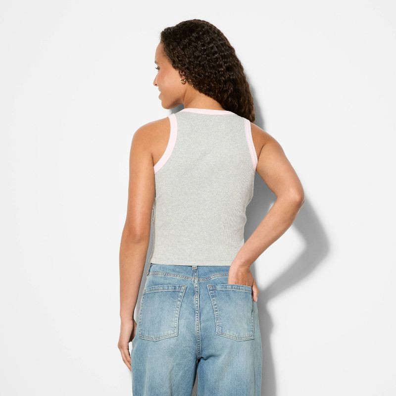 slide 3 of 3, Mighty Fine Women's Teddy Bear Graphic Tank Top - Light Gray XXL, 1 ct