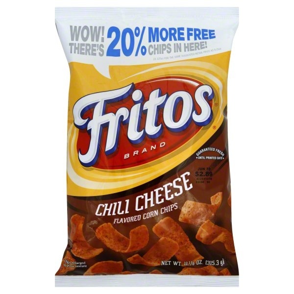 slide 1 of 1, Fritos Corn Chips, Chili Cheese Flavored, 11.13 oz