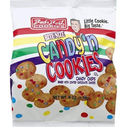 slide 1 of 1, Bud's Best Cookies Bite Size Candy Chips, 6 oz