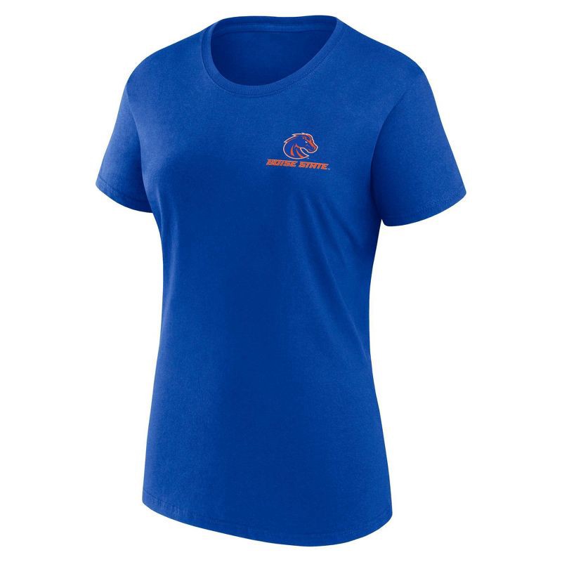 slide 1 of 3, NCAA Boise State Broncos Women's Bi-Blend Crew T-Shirt - L, 1 ct