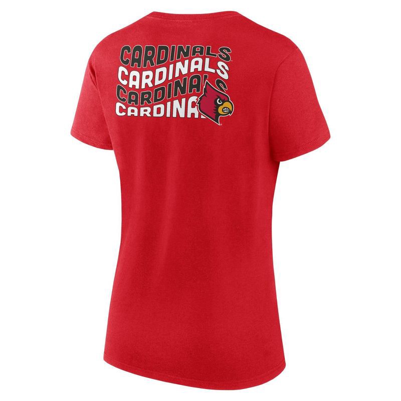 slide 2 of 3, NCAA Louisville Cardinals Women's Bi-Blend Crew T-Shirt - L, 1 ct
