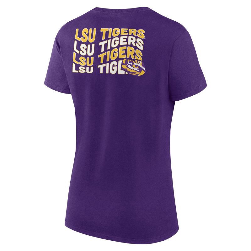 slide 2 of 3, NCAA LSU Tigers Women's Bi-Blend Crew T-Shirt - L, 1 ct