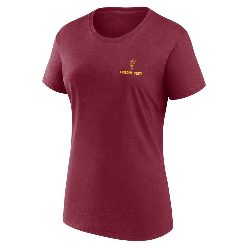 slide 1 of 3, NCAA Arizona State Sun Devils Women's Bi-Blend Crew T-Shirt - XL, 1 ct