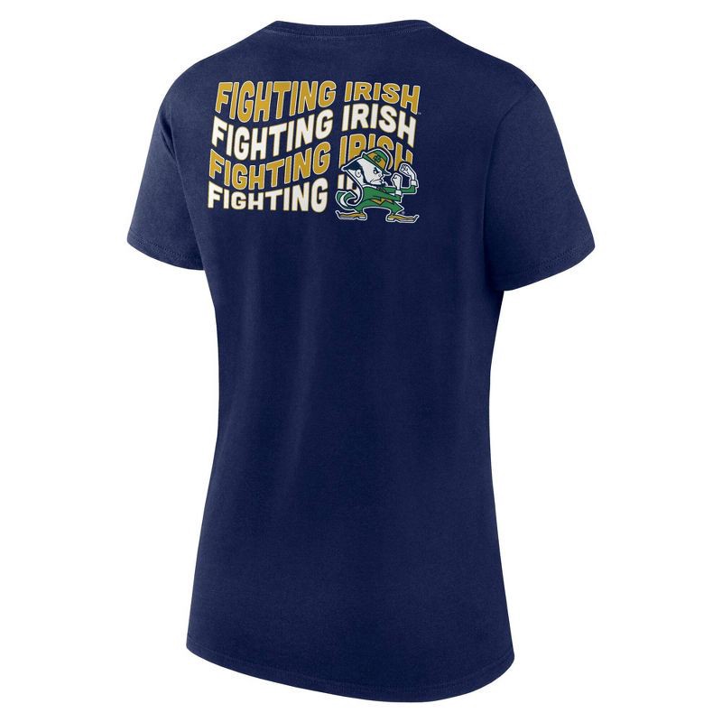 slide 2 of 3, NCAA Notre Dame Fighting Irish Women's Bi-Blend Crew T-Shirt - XL, 1 ct