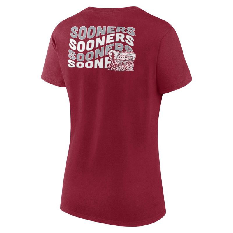 slide 2 of 3, NCAA Oklahoma Sooners Women's Bi-Blend Crew T-Shirt - XL, 1 ct