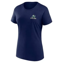 NCAA Notre Dame Fighting Irish Women's Bi-Blend Crew T-Shirt - XXL