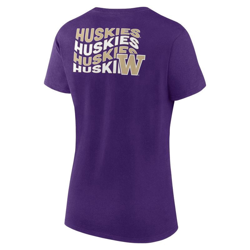 slide 2 of 3, NCAA Washington Huskies Women's Bi-Blend Crew T-Shirt - XXL, 1 ct