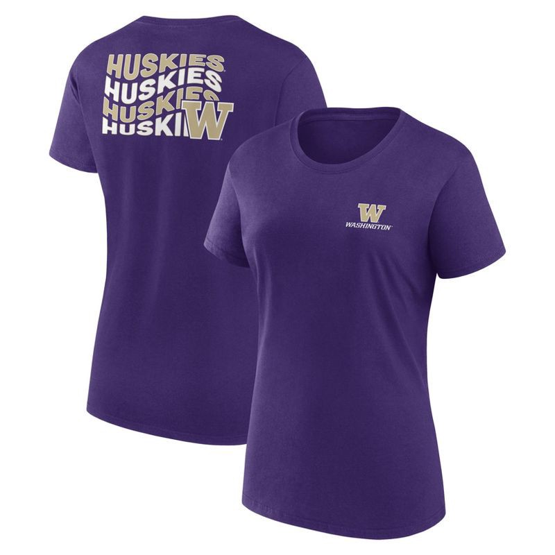 slide 3 of 3, NCAA Washington Huskies Women's Bi-Blend Crew T-Shirt - XXL, 1 ct