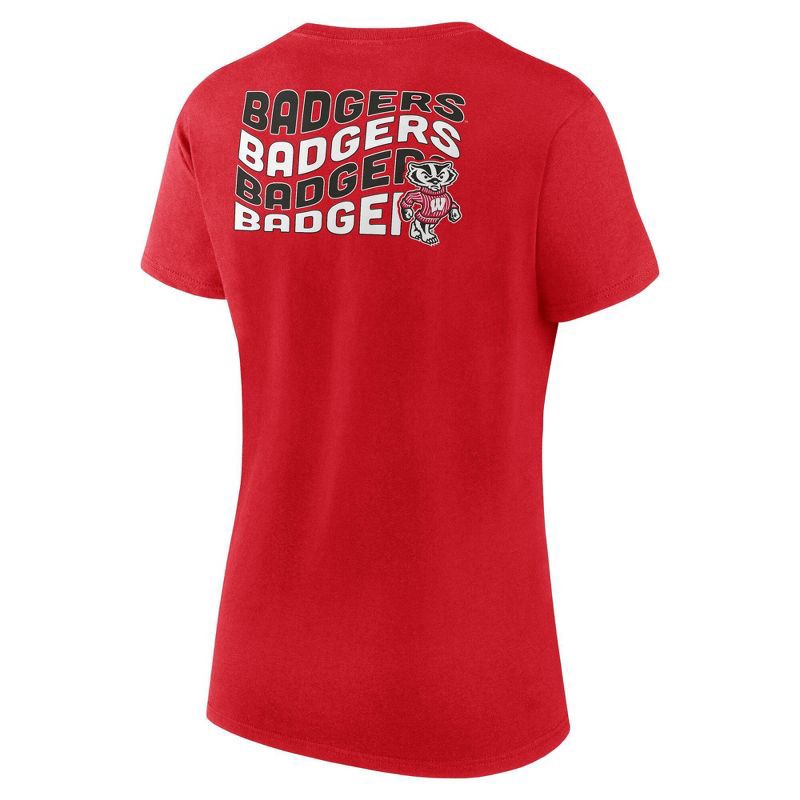 slide 2 of 3, NCAA Wisconsin Badgers Women's Bi-Blend Crew T-Shirt - XXL, 1 ct
