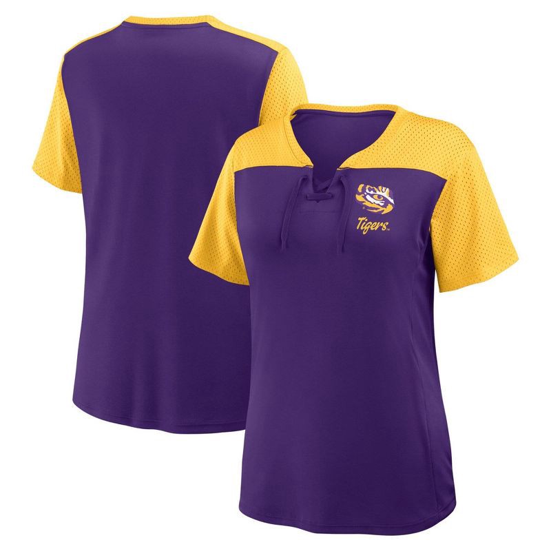 slide 3 of 3, NCAA LSU Tigers Women's Fashion Jersey - S, 1 ct