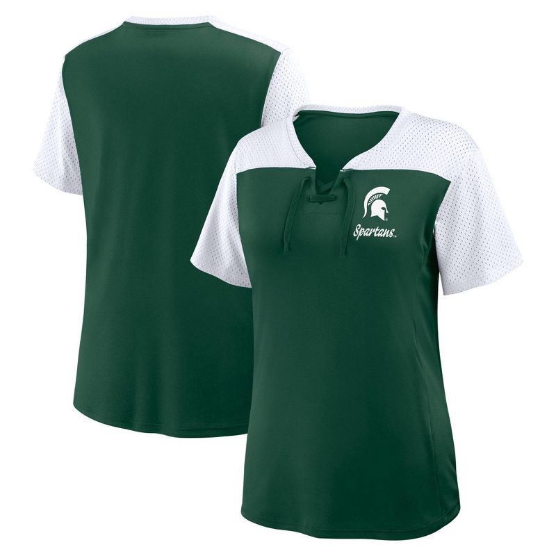 slide 3 of 3, NCAA Michigan State Spartans Women's Fashion Jersey - XL, 1 ct