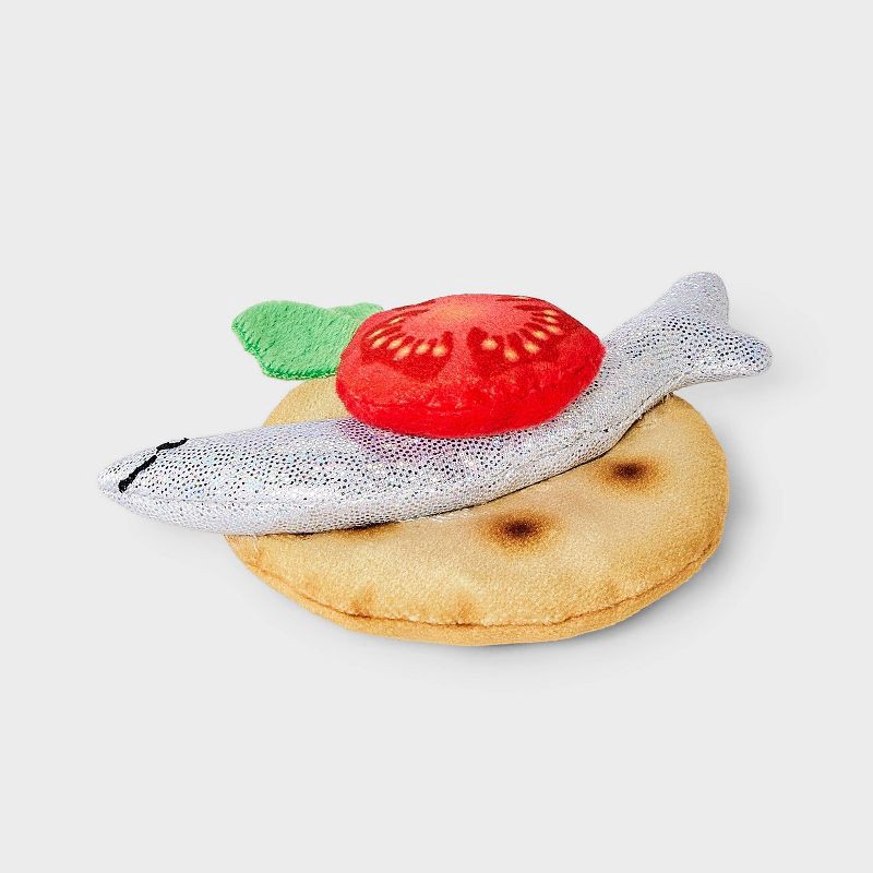 slide 3 of 3, Fish Snack Cat Plush Toy - Boots & Barkley™, 1 ct