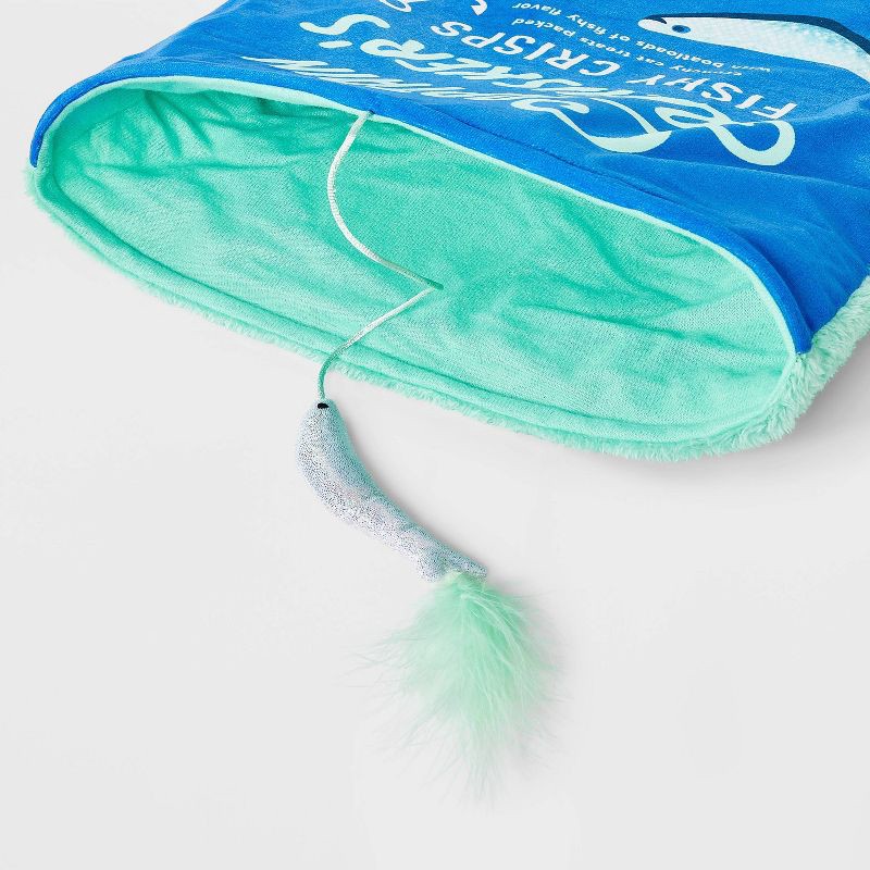 slide 3 of 3, Captain Whiskers Fish Crisps Crinkle Bag Cat Plush Toy - Boots & Barkley™, 1 ct