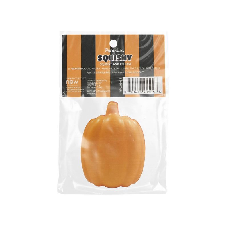 slide 2 of 3, NPW Halloween Pumpkin Squishy, 1 ct