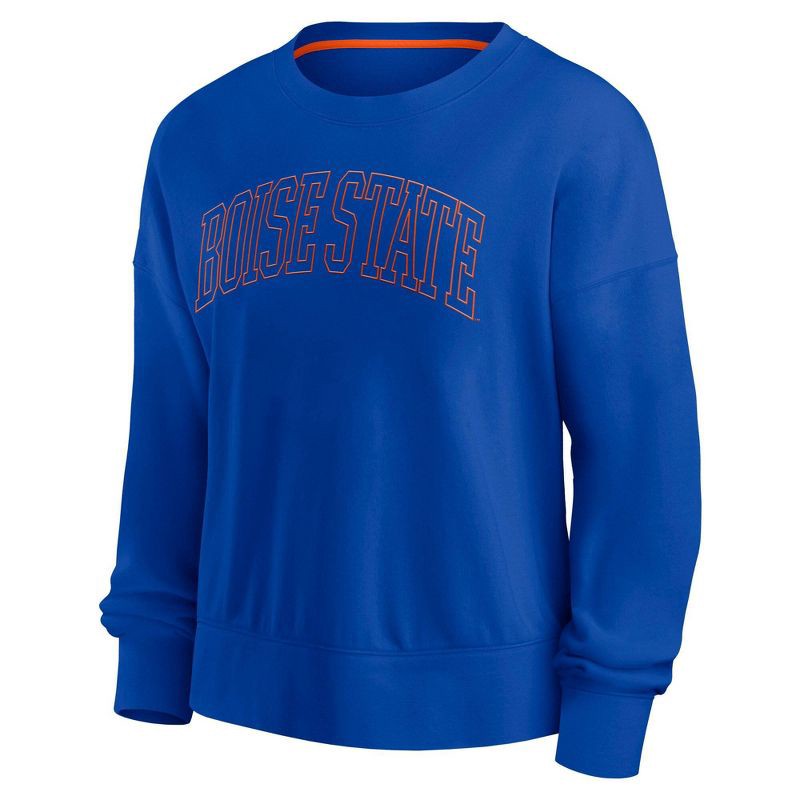 slide 1 of 3, NCAA Boise State Broncos Women's Crew Shirt - S, 1 ct