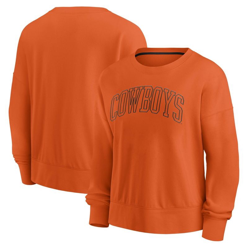 slide 3 of 3, NCAA Oklahoma State Cowboys Women's Crew Shirt - S, 1 ct