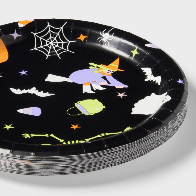 slide 3 of 3, 20ct Halloween Monster Party Snack Plate - Spritz™, 20 ct
