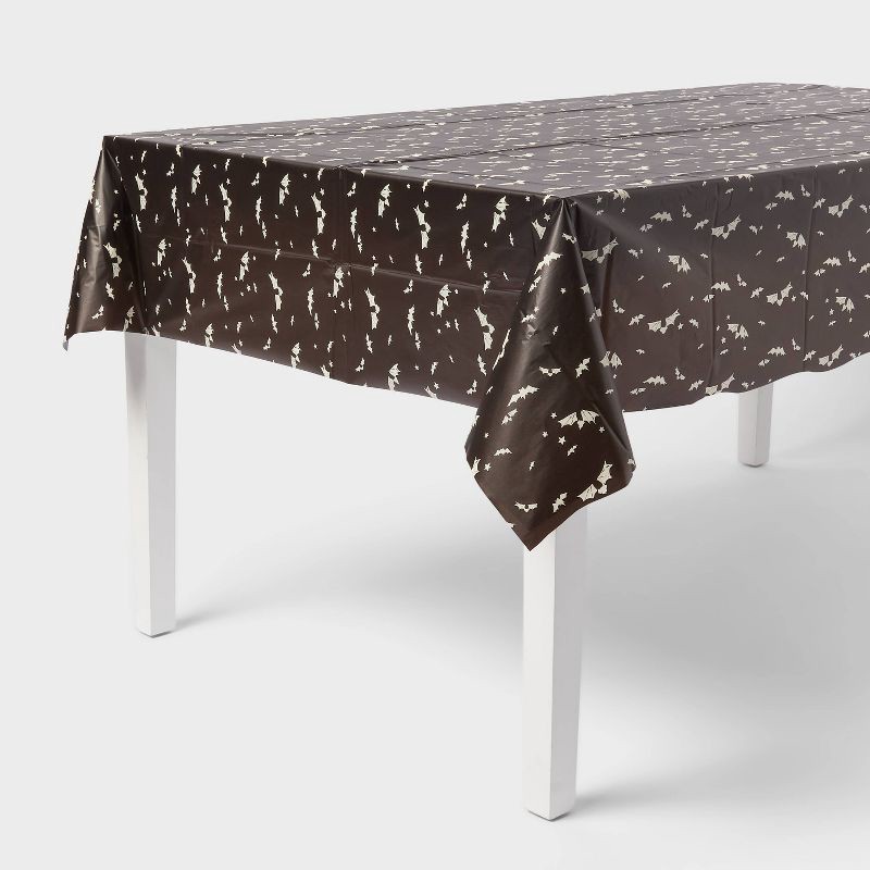 slide 1 of 3, Halloween Bats Table Cover - Spritz™, 1 ct